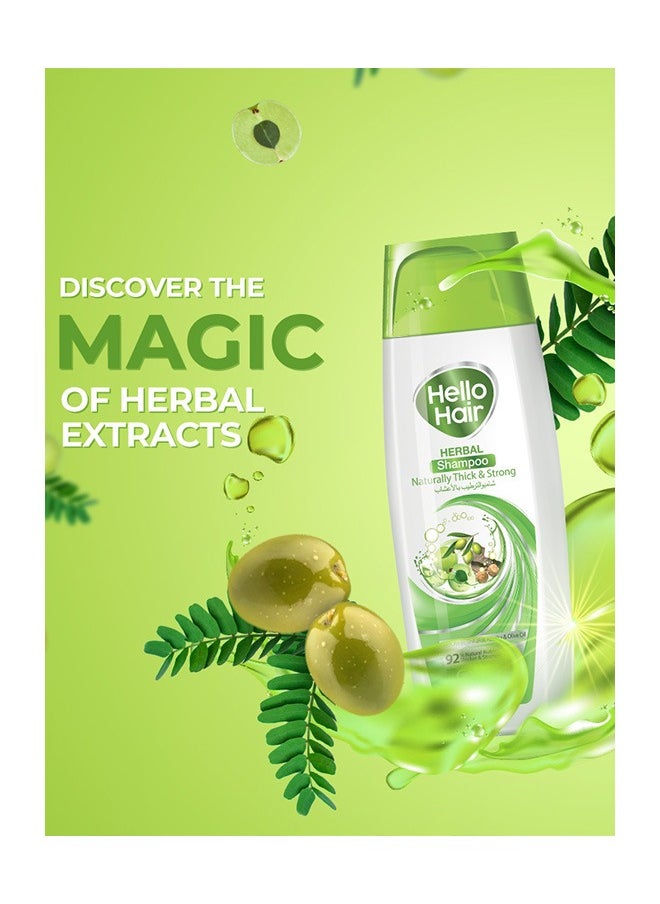 Golden Pearl - Golden Pearl Hello Hair – Herbal Shampoo + Conditioner Naturally Thick & Strong 385ml - Image 1