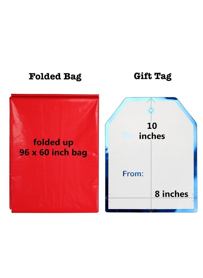 Iconikal Giant, Jumbo Bike Size Gift Bag, Wrap, Red, 96 X 60-Inches  - Image 3