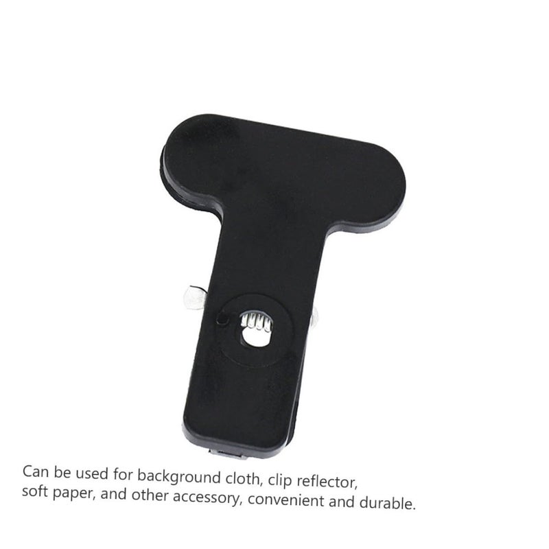 Spring Clamp Set 6 Pieces Heavy Duty Nylon Backdrop Clips For Photography Backgrounds C Stands Canvas Muslin Video Photo Studio Equipment Accessories Black - Image 5