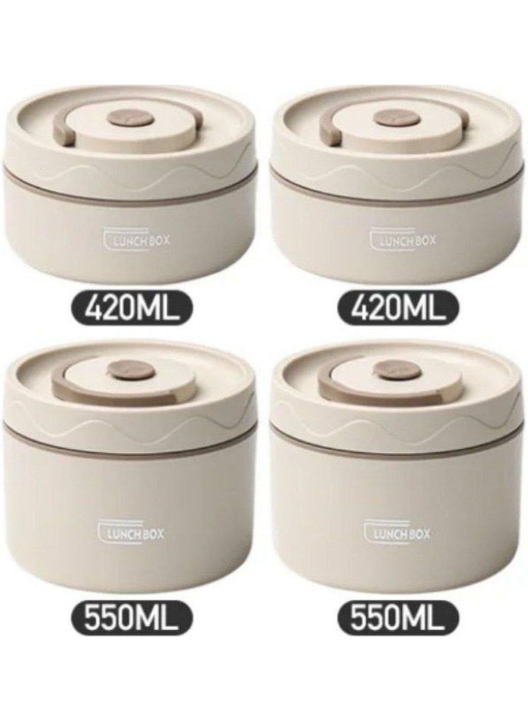Premium Thermal Lunch Box Set - Large Capacity 304 Stainless Steel Stackable Food Containers with Insulated Cooler Bag - 100% Leak-Proof - Perfect for Work, School, and Travel. - Image 3