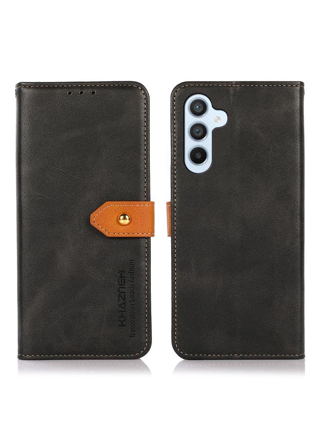 S-TOP Case For Samsung Galaxy A05s 4G KHAZNEH Dual-color Cowhide Texture Flip Leather Phone Case - Image 1