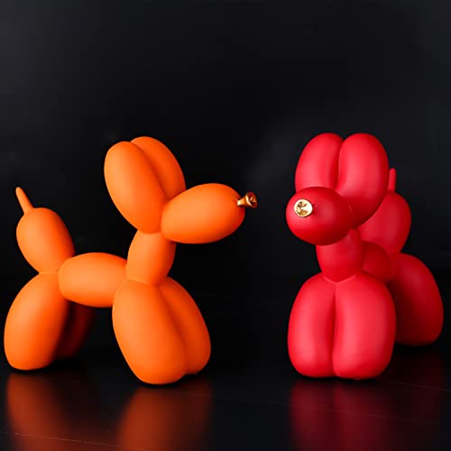 XIAOMAGG Creative Balloon Dog Sculpture Modern Home Decoration Trendy Animal Art Ornaments Collection Figurine Bedroom Living Room Office Desktop Resin Decors - Image 2