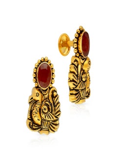Malabar Gold and Diamonds 22 Carat 916 Purity Precia Gemstone Earrings PRGSPT164ER2Y  - Image 1