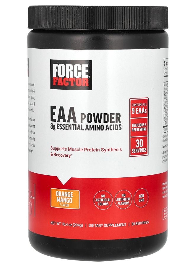 Force Factor EAA Powder Orange Mango 10.4 oz (294 g)