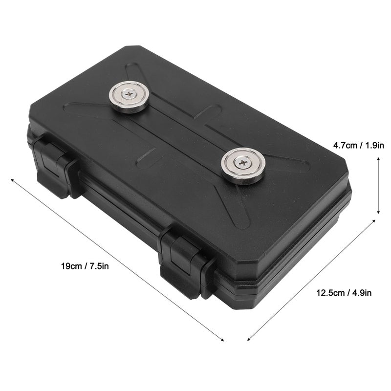 Magnetic Key Box Under Car Concealed Holder Tool Storage Organizer for Security Labels Door and Car Keys 19x12.5x4.7cm - Image 5