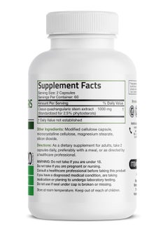 Bronson Cissus Quadrangularis Extract 1000 mg Capsules - Strong Bones & Healthy Joints - Non-GMO, 120 Vegetarian Capsules  - Image 2