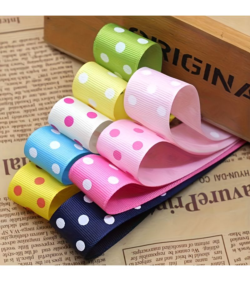 Rose Red Polka Dot Ribbon 3 Meters for Gift Wrapping Handicrafts Christmas Birthday Decorations - Image 5
