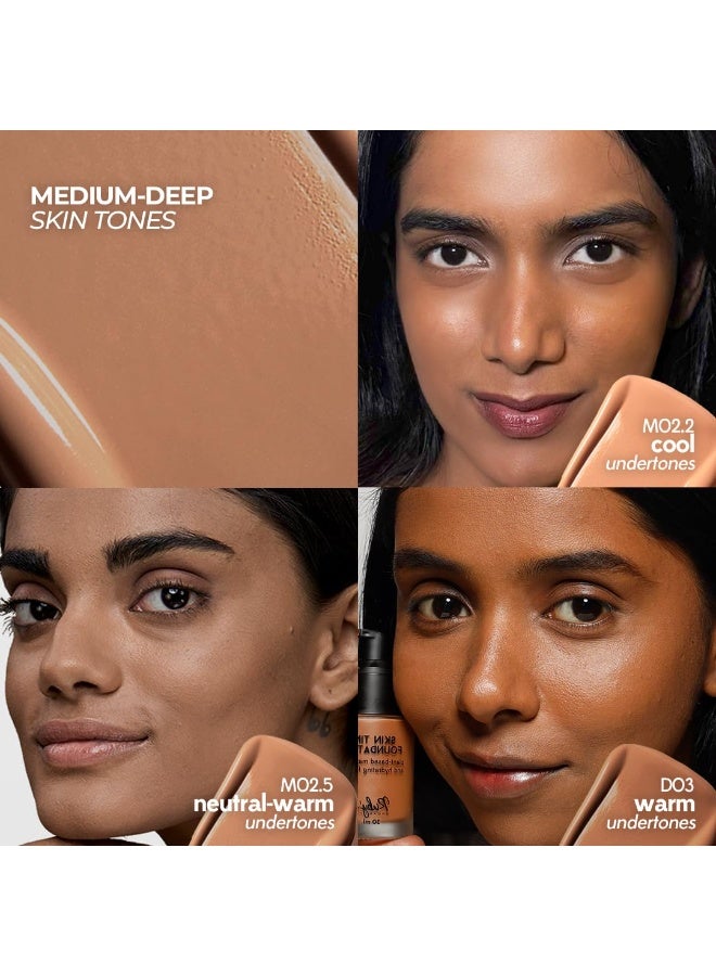 RUBY's ORGANICS Liquid Foundation for Face Makeup-Waterproof, Full Coverage Blendable, Long Lasting, Matte Finish and Poreless, Normal to Oily Skin, Vegan, Paraben and Silicon-Free, Shade Md2.5,30 Ml - Image 3