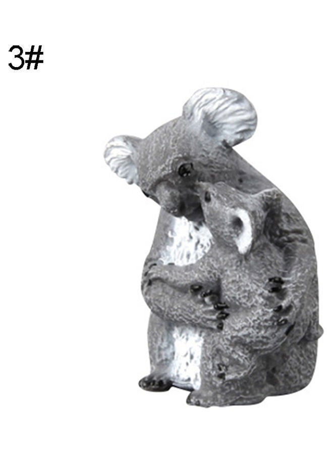 NIBEMINENT Simulation Mini Koala with Baby Figurine Toy 