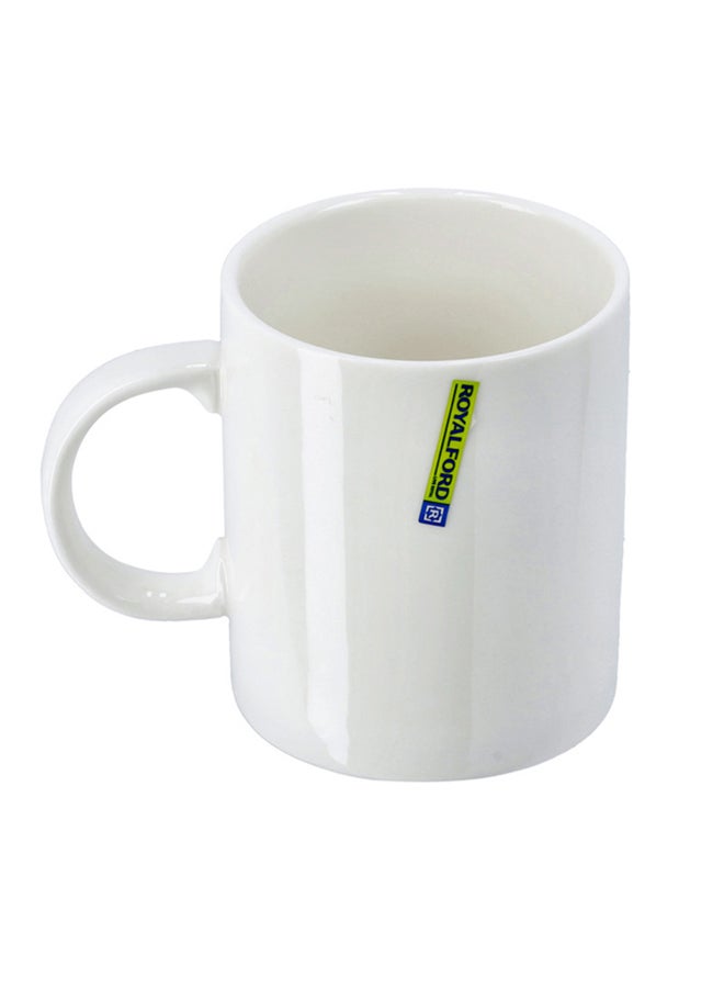 Royalford Magnesia Porcelain Mug White 280ml - Image 2