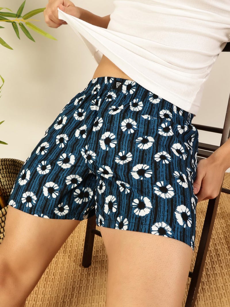 Thomas Scott Men's 100% Cotton Printed Boxer Shorts | Regular Fit | Soft & Breathable Innerwear | Pack of 2 | TSBPO2010_Multicolor10 - Image 2