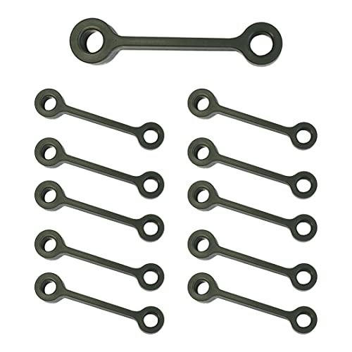 Boxer 10 Pack Rope Tensioner, Line Cord Adjuster for Tents, Tarps, Truck, RV, Trailers, Camping, Hiking, Dog Bone Shape - Image 1