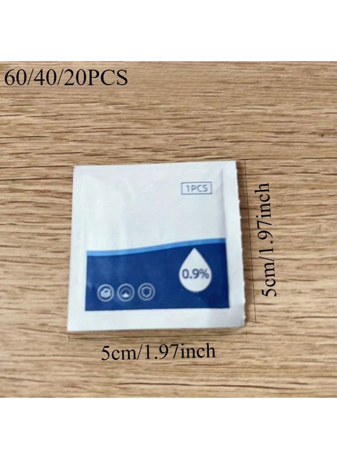 ١٠٠ قطعة من مناديل المحلول الملحي المتوازنة الأس الهيدروجيني أقراص مقاومة للتسرب محمولة للاستخدام في المنزل والسفر في الهواء الطلق - Image 4