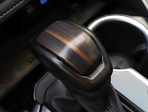 ERIDANUS Auto Accessories Fit for Highlander 2022 2021 2020 (380T Version) Center Console Gear Shift Panel Cover Trim + Gear Shift Knob Trim (Not fit for 2023) (Peach Wood) ABS 3 PCS - Image 3