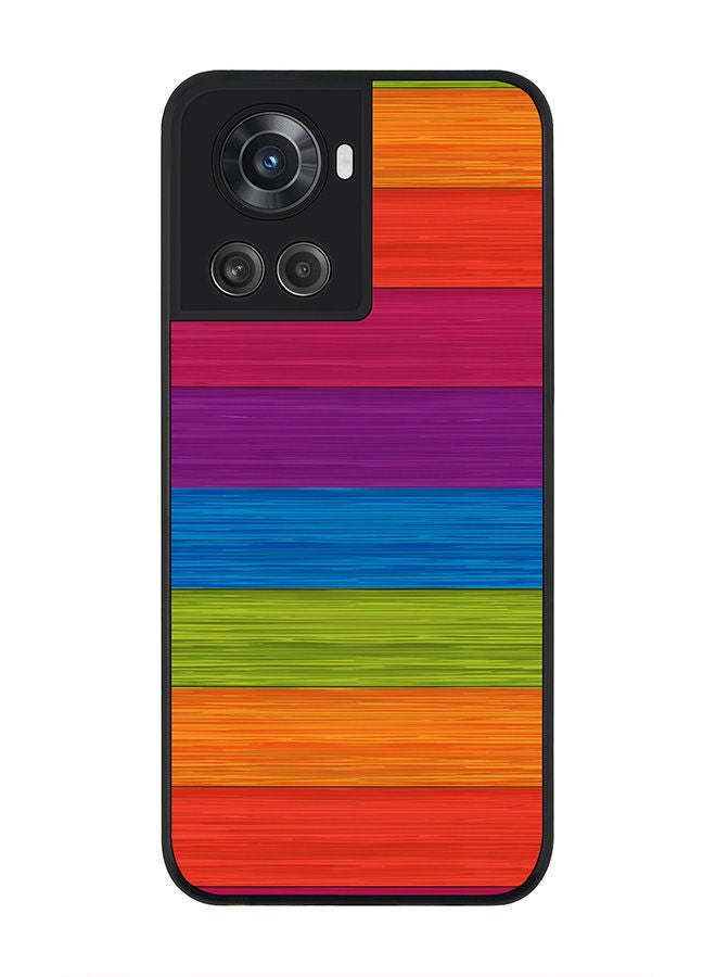 Stylizedd Rugged Black edge case for OnePlus 10R 5G/OnePlus Ace 5G Slim fit Soft Case Flexible Rubber Edges Anti Drop TPU Gel Thin Cover - Colorwood - Image 1