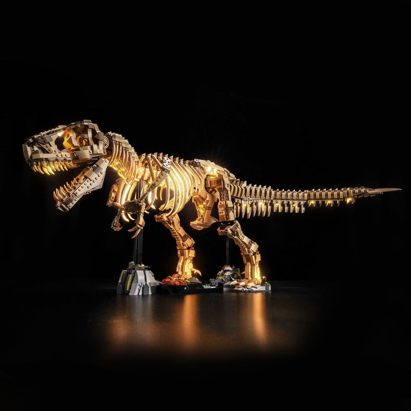 BrickBling LED Light Only Compatible with Lego Dinosaur Fossils Tyrannosaurus rex Creative Lighting Kit Compatible with Lego 76968Not Come with Model Classic Version Light - Image 3