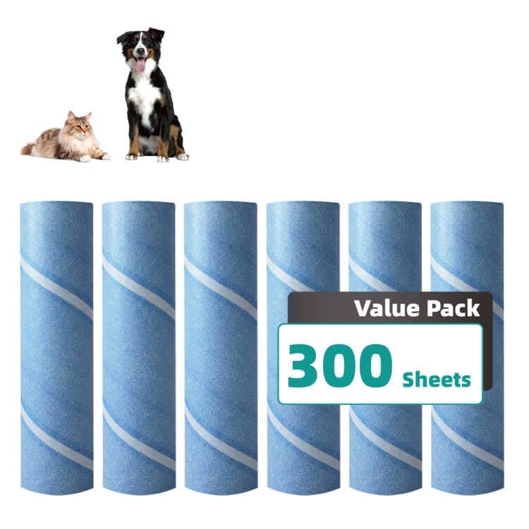 Layers Large Lint Roller Refill Suitable for Most Large Rollers mega Rollers 10 in Wide Roller in The Market 6 Packs