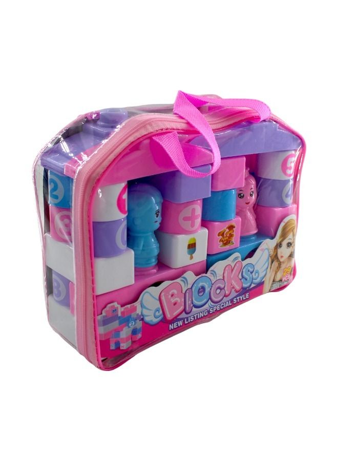 Blocks Building Blocks With Bag Building Set For Kids 3+ Years  - Image 4