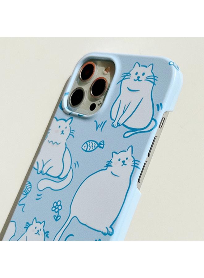 S-TOP Case For iPhone 14 Plus Painted Pattern PC Phone Case - Image 5