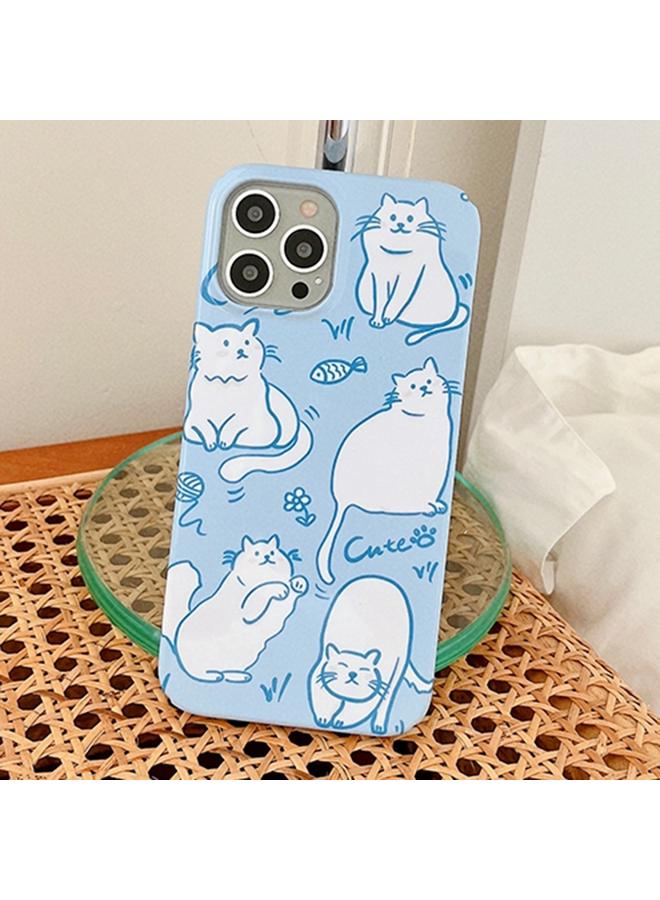 S-TOP Case For iPhone 14 Plus Painted Pattern PC Phone Case - Image 2