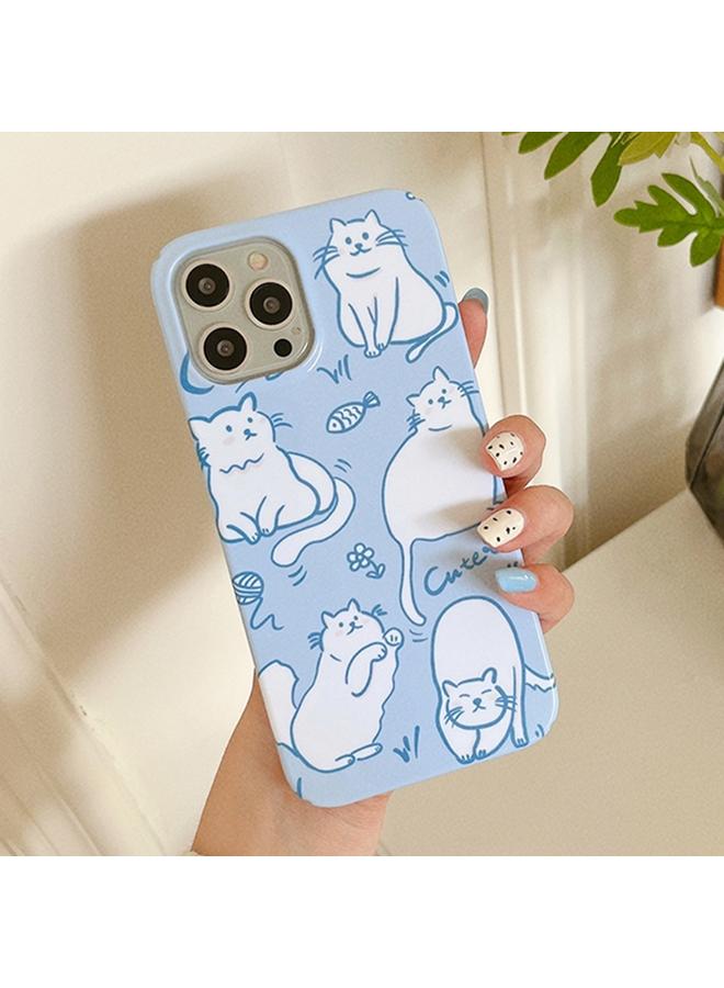 S-TOP Case For iPhone 14 Plus Painted Pattern PC Phone Case - Image 3