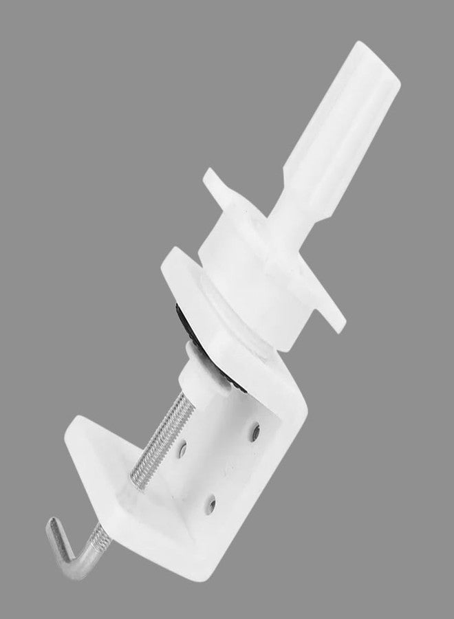 BLUSHIA Wig Mannequin Head Stand Holder, Cosmetology Manikin Stand Mannequin Head Holder Clamp White, 1 Pack - Image 1