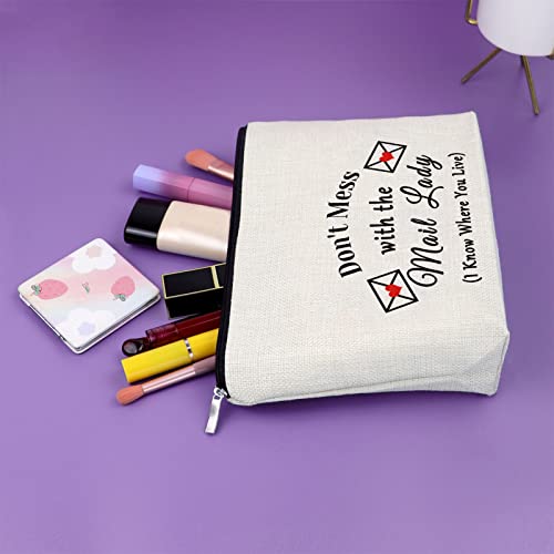 Sazuwu Mail Carrier Gifts Thank You Makeup Bag Travel Pouch for Women Postal Workers & Mail Ladies Birthday Christmas Retirement Gift - Image 5