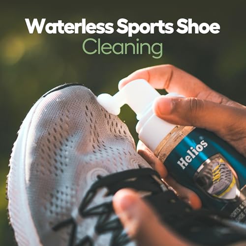 Helios Shoe Cleaning Kit 150 ml Shoe Cleaner & 1 Wooden Shoe Cleaner Brush | Sports & Sneaker Care Kit 150 ml | Shoe Cleaning Kit | Shoe Cleaner Kit For Sneakers. - Image 2