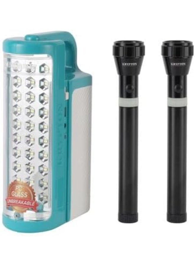 Krypton Rechargeable Lantern and Flashlight- KNEFL5452|Portable and Lightweight 3-in-1 Combo Light| Energy Efficient Design and Extended Battery Light| 60 Hours and 3 Hours Working - Image 2