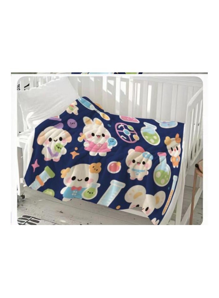 general Children's or student cartoon flannel thin blanket (warm and comfortable, suitable for sleep, games) 100cm*150cm - 510 - Image 3