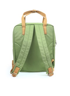 Perky Unisex Canvas Backpack - Green  - Image 2