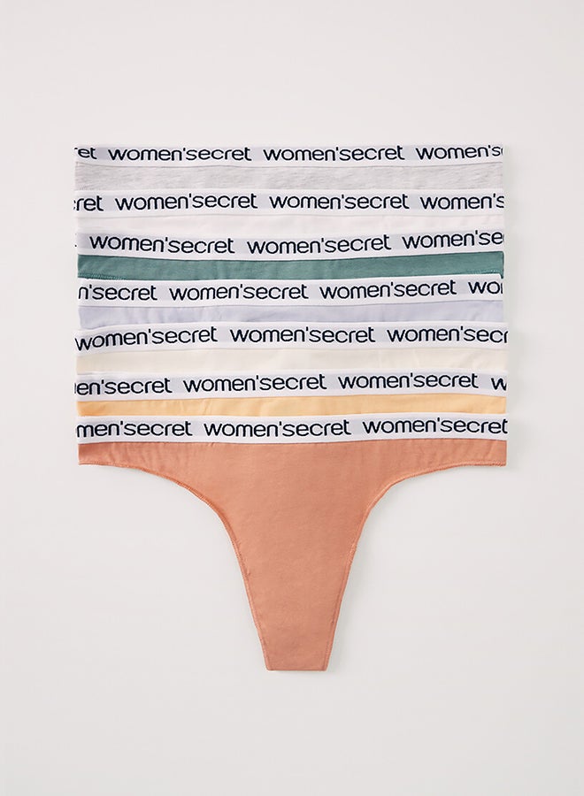 women'secret 7-Pieces Natural-Tone Thongs - Image 4