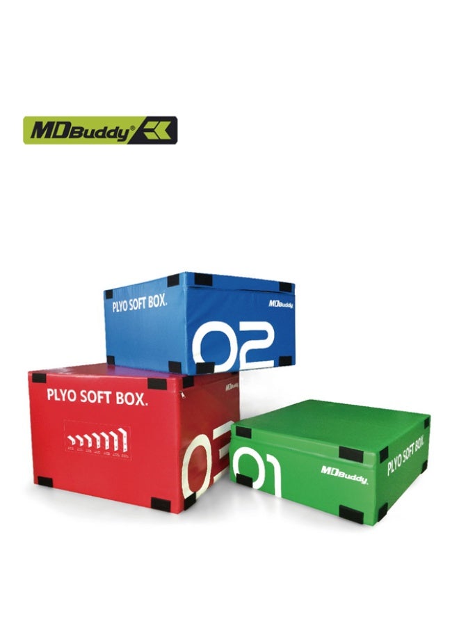 MDBuddy PlyoSoft Jumping Box Set | 3 Pieces in Different Sizes | Strength Training and Jumping Equipment | for CrossFit Training - Image 2
