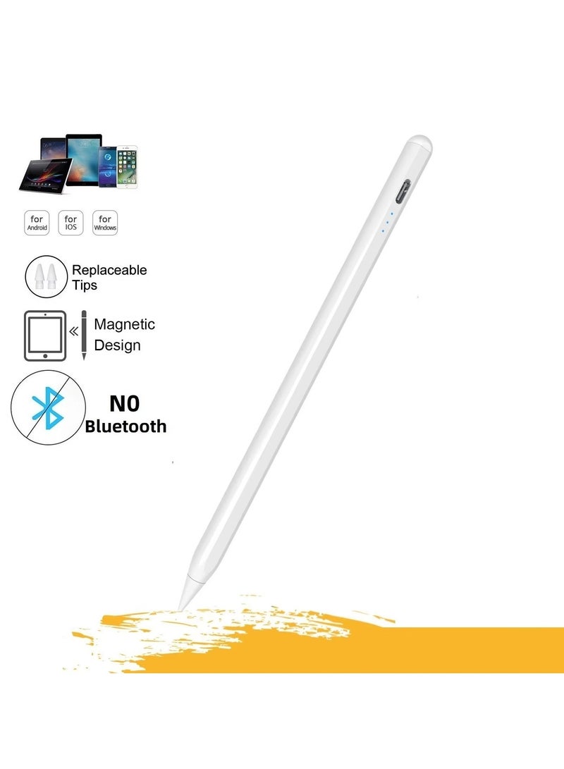 Stylus Pen for iPad iPhone Android Tablet & Touch Screen Devices – Rechargeable Universal Active Digital Pencil for Drawing, Writing, Note Taking, Sketching & Professional Use - Image 2