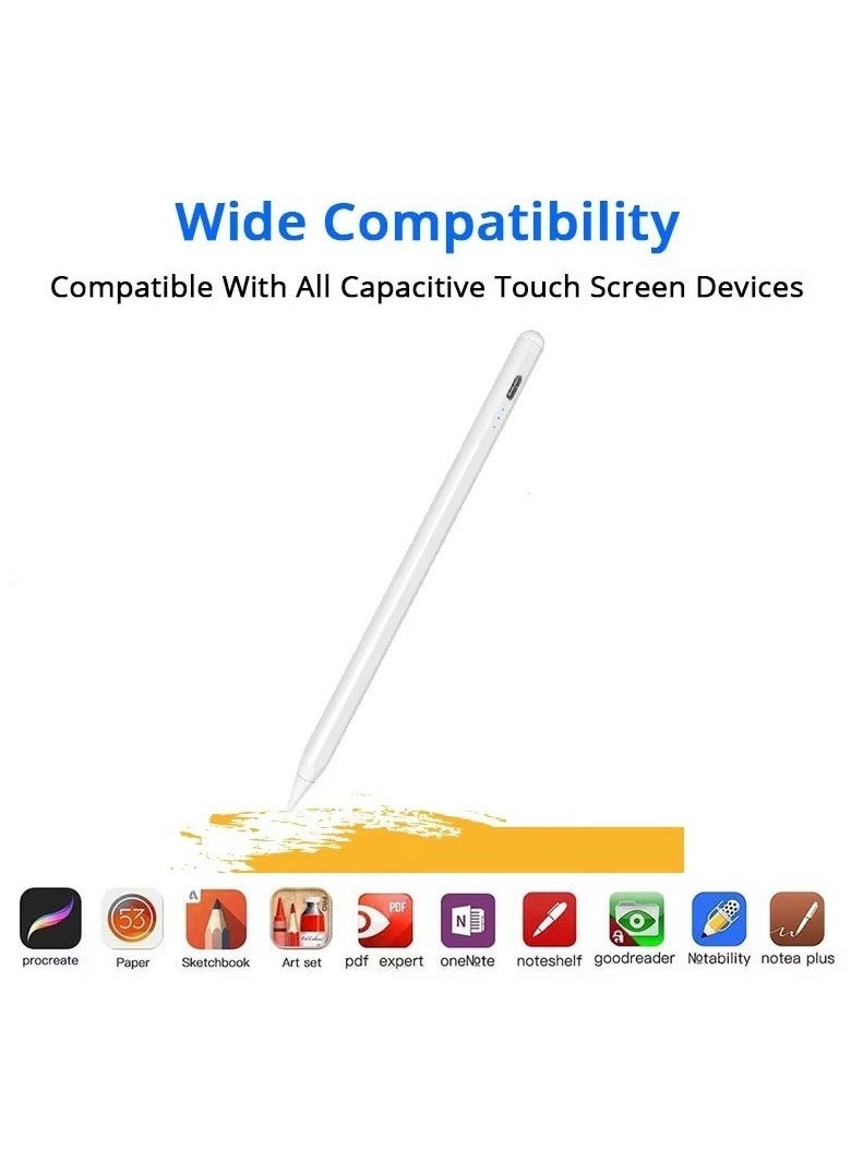 Stylus Pen for iPad iPhone Android Tablet & Touch Screen Devices – Rechargeable Universal Active Digital Pencil for Drawing, Writing, Note Taking, Sketching & Professional Use - Image 3