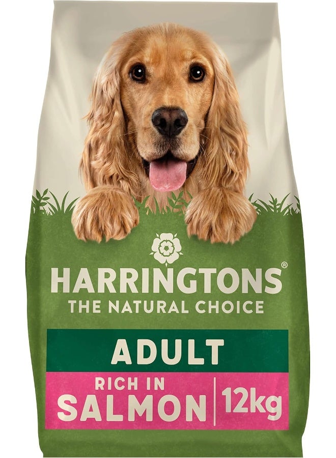 Harringtons Complete Dry Adult Dog Food Salmon & Potato 12 kg - Made with All Natural Ingredients - Image 1