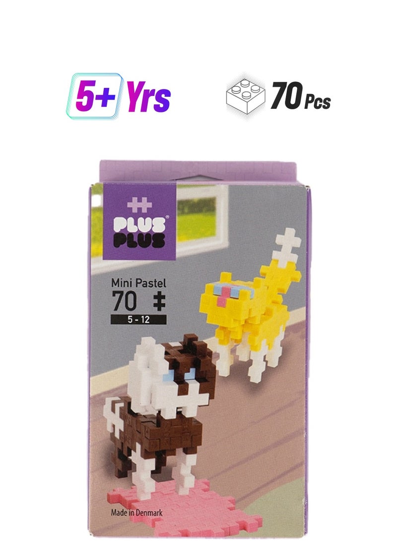 Plus-Plus Plus Plus Mini Basic Cat & Dog Set 70 PCS