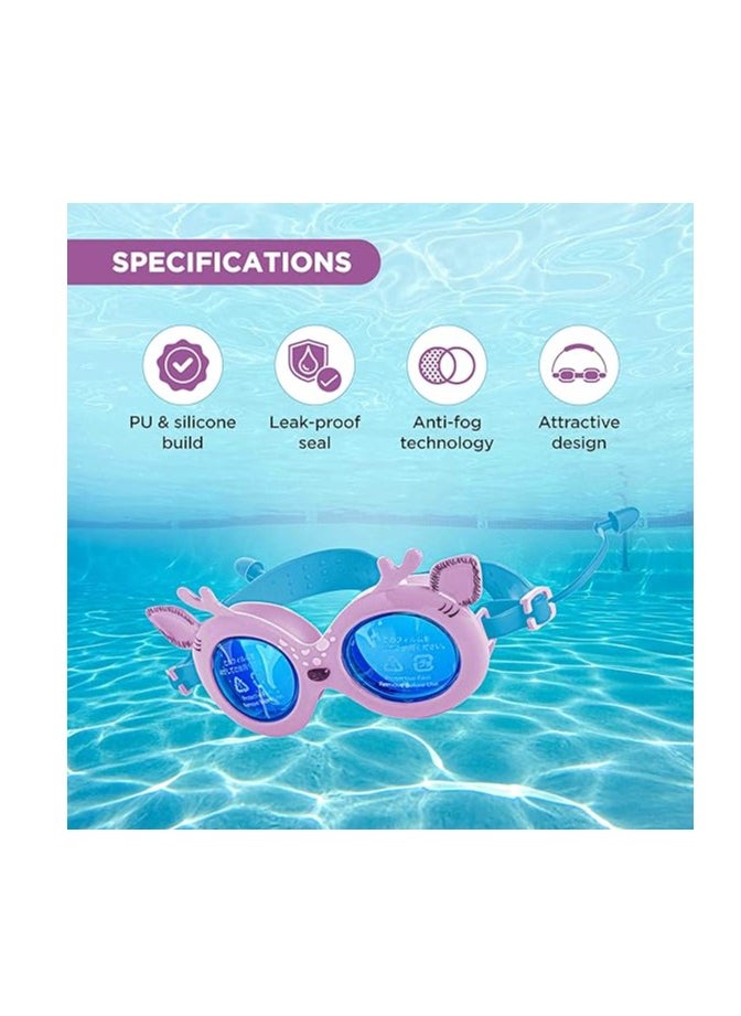 EL1003 Children Swimming Goggle with Anti-Fog and UV Protection | Material : Silicon, PU | Attached Ear Buds and Adjustable Strap | Soft Silicone Gasket for Leak Proof | With Hard Case - pzsku/ZDEB80235823E98A0B50FZ/45/_/1712206959/a07d1791-820e-4e6e-b070-f3d9236f2540