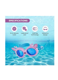 ENDLESS  EL1003 Children Swimming Goggle with Anti-Fog and UV Protection | Material : Silicon, PU | Attached Ear Buds and Adjustable Strap | Soft Silicone Gasket for Leak Proof | With Hard Case  - Image 2