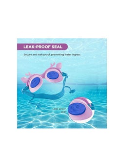 ENDLESS  EL1003 Children Swimming Goggle with Anti-Fog and UV Protection | Material : Silicon, PU | Attached Ear Buds and Adjustable Strap | Soft Silicone Gasket for Leak Proof | With Hard Case  - Image 4
