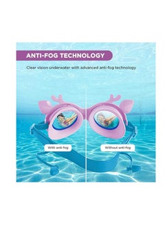 ENDLESS  EL1003 Children Swimming Goggle with Anti-Fog and UV Protection | Material : Silicon, PU | Attached Ear Buds and Adjustable Strap | Soft Silicone Gasket for Leak Proof | With Hard Case  - Image 5