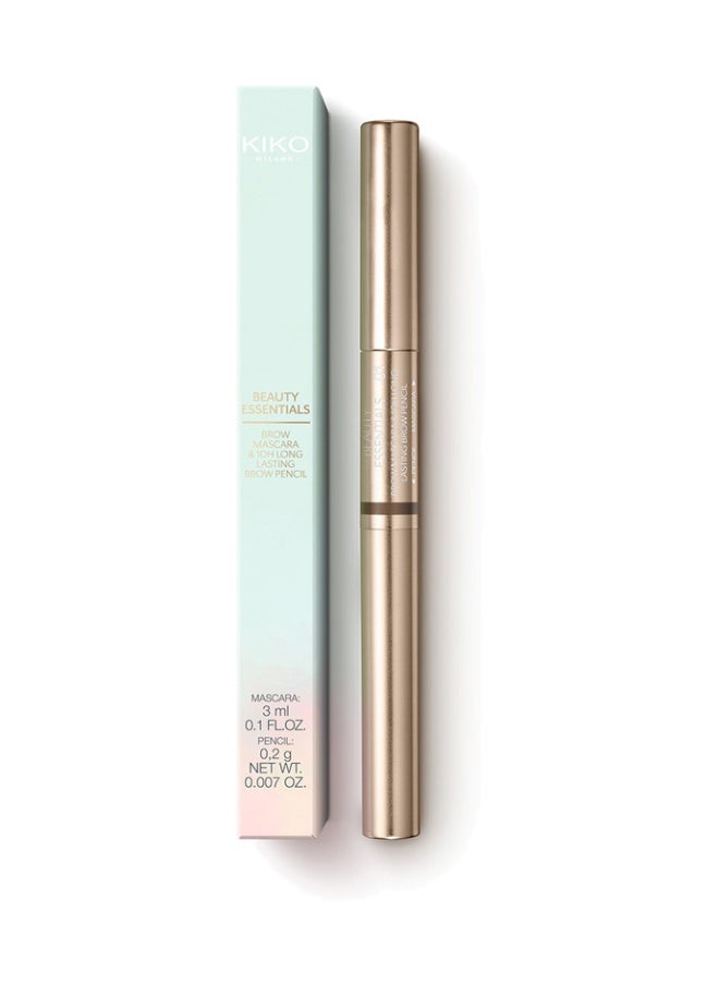 KIKO MILANO Brow Mascara & 10H Long Lasting Brow Pencil 04 Dark Brown  - Image 2