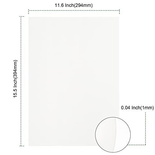 PINGEUI 50 Pack 11.5 x 15.5 Inch White Chipboard Sheets,40 pt White Chipboard, Medium Weight Cardboard Sheets for Scrapbook, Art Crafts, Arts Projects, Backing Boards, Frames - Image 2