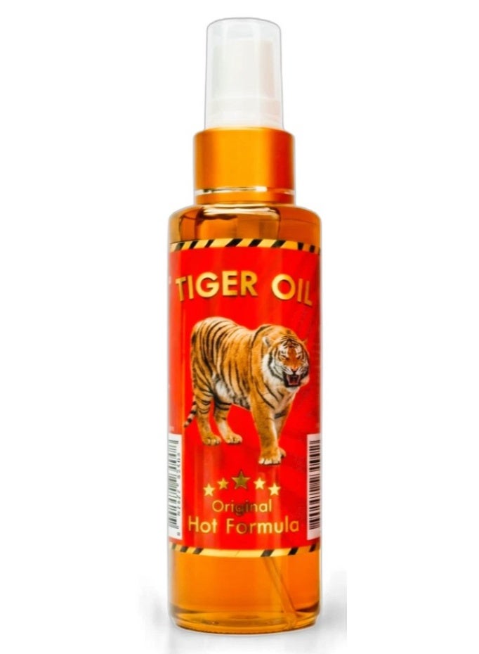 Tiger Balm Tiger Oil Thai Herbal Original Hot Formula Massage Oil 50ml – Warming Body Massage Oil - Image 5