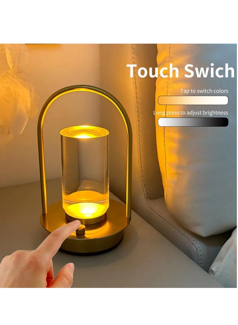 general Desk lamp, LED bedside lamp, dimmable touch control with 3 color temperatures, rechargeable cordless bedside lamp, suitable for bedroom, living room, office - Image 3