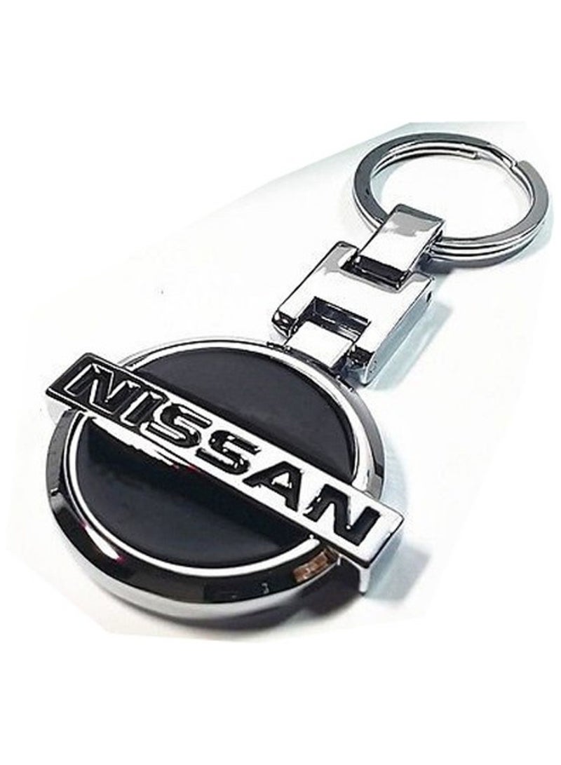 سلسلة مفاتيح معدنية بشعار سيارة نيسان، مصنوعة من الفولاذ المقاوم للصدأ - Image 3