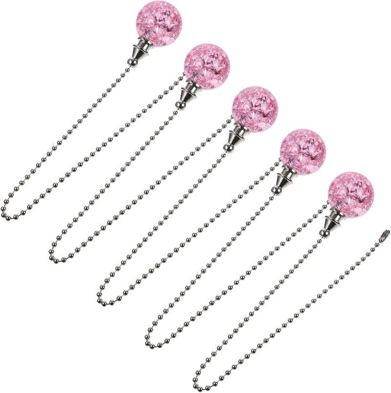 ثريستال وردي ثريا سلسلة سحب قلادة مصباح سقف مروحة تمديد - Image 2