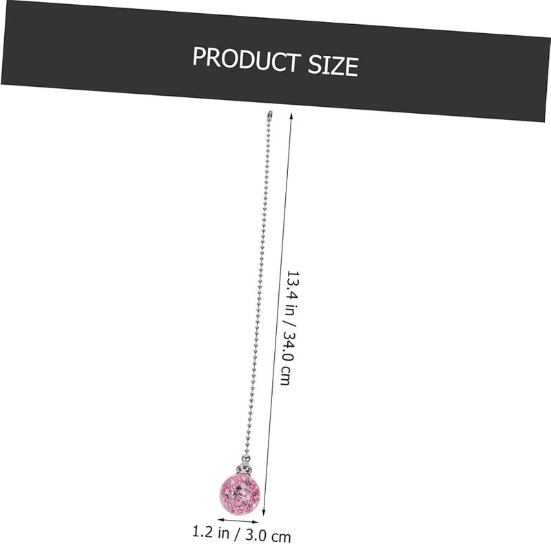 ثريستال وردي ثريا سلسلة سحب قلادة مصباح سقف مروحة تمديد - Image 5