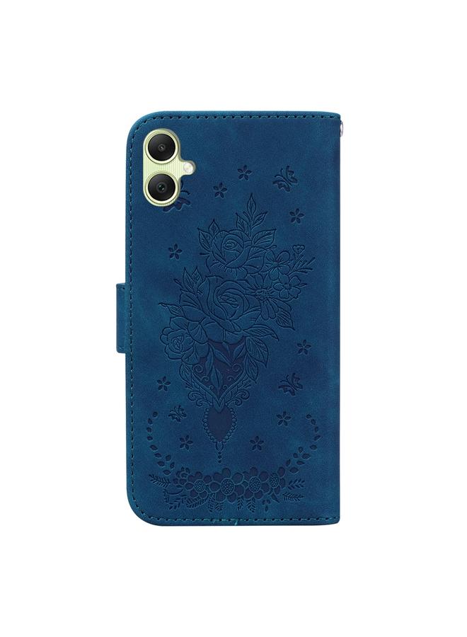 S-TOP Case For Samsung Galaxy A05 Butterfly Rose Embossed Leather Phone Case - Image 3