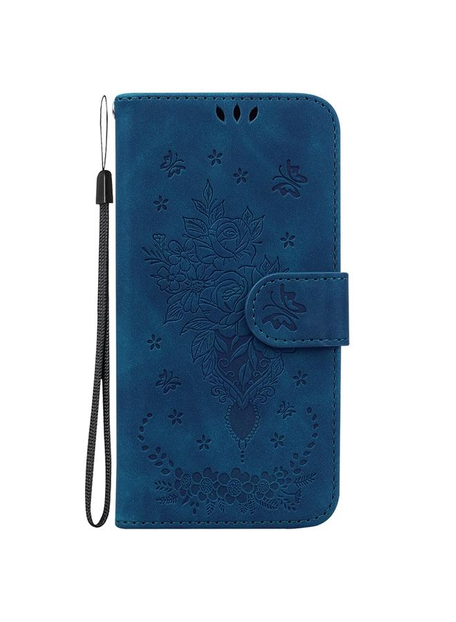 S-TOP Case For Samsung Galaxy A05 Butterfly Rose Embossed Leather Phone Case - Image 2